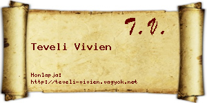 Teveli Vivien névjegykártya